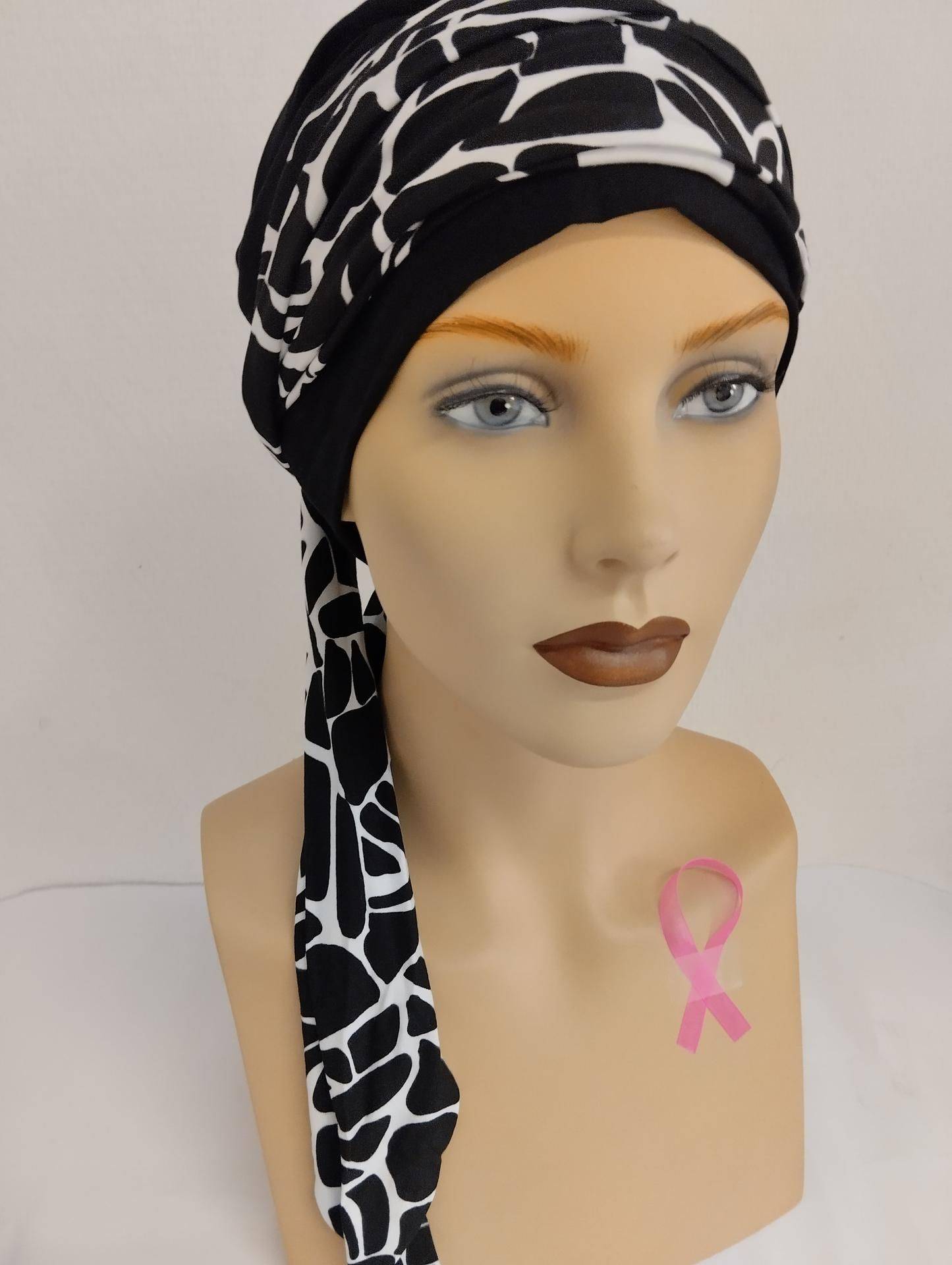 bandeau blanc et noir